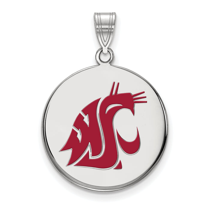 SS Washington State University Cougar Large Enameled Disc Pendant