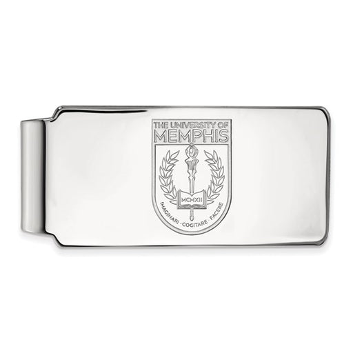 14kw University of Memphis Crest Money Clip