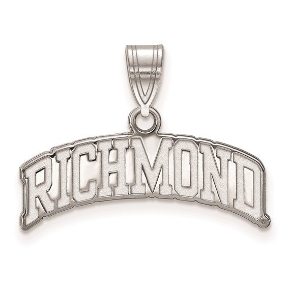 Sterling Silver University of Richmond Large Script Pendant