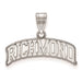 Sterling Silver University of Richmond Large Script Pendant