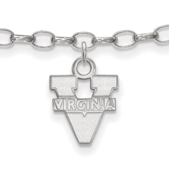 SS University of Virginia Text Logo Anklet