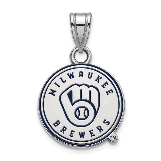 SS  Milwaukee Brewers Small Enamel Pendant