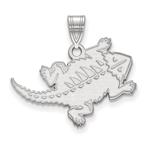 14kw Texas Christian University Large University Frog Pendant