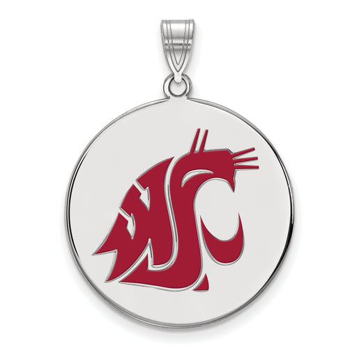 SS Washington State University Cougar XL Enameled Disc Pendant