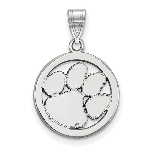 SS Clemson University Med Pendant in Circle