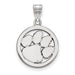 SS Clemson University Med Pendant in Circle