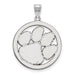 SS Clemson University XL Pendant in Circle