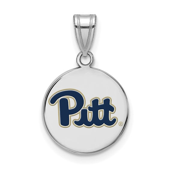 SS University of Pittsburgh Medium Enamel Disc Pendant