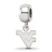 SS West Virginia University W-V XS Dangle Bead Charm