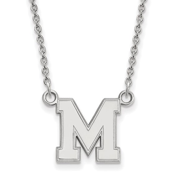 10kw University of Memphis M Small Pendant w/Necklace