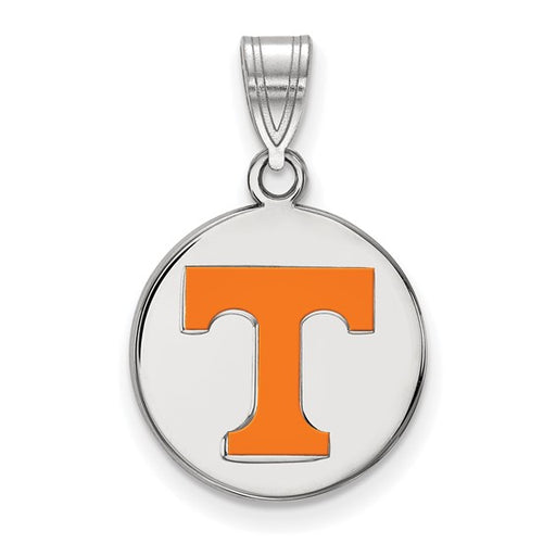 SS University of Tennessee Medium Enamel Volunteers Disc Pendant