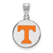 SS University of Tennessee Medium Enamel Volunteers Disc Pendant