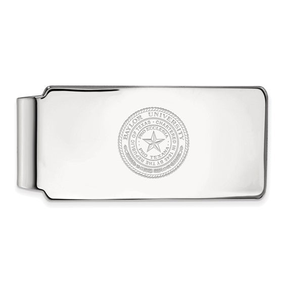 14kw Baylor University Crest Money Clip