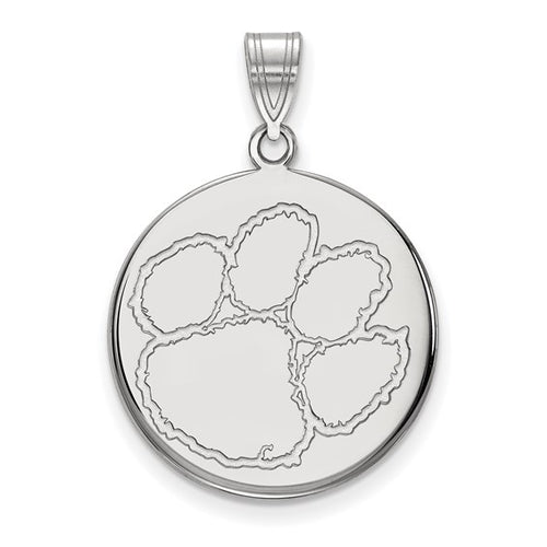 SS Clemson University Large Disc Pendant