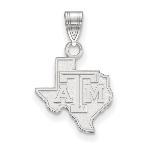 SS Texas A and M University State Outline Small Pendant