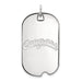 14kw Washington State University Cougars Large Dog Tag Pendant