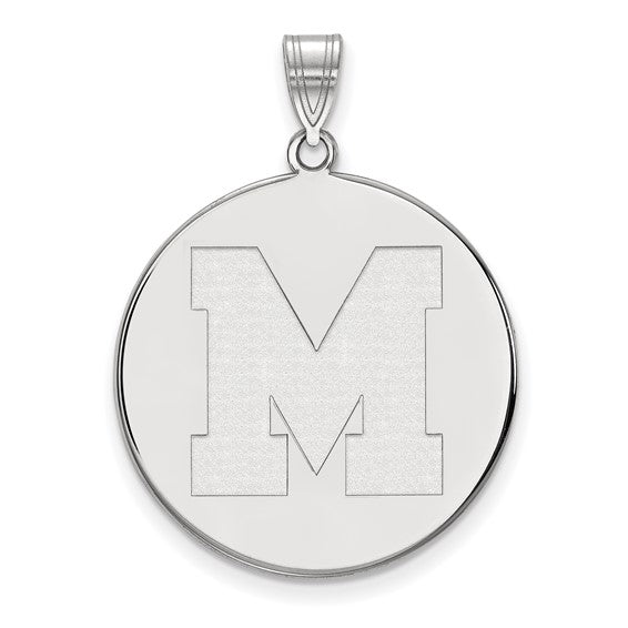 10kw University of Memphis Letter M Extra Large Disc Pendant