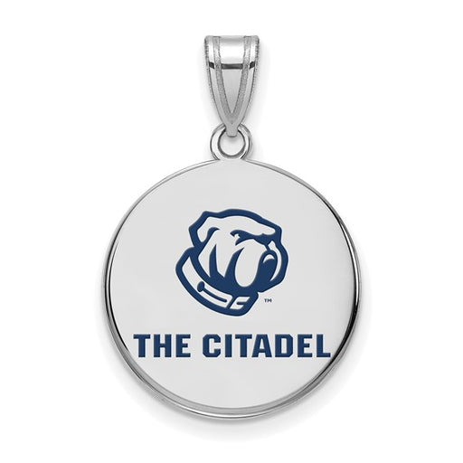 SS The Citadel Large Enamel Pendant