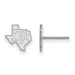 14kw Texas A and M University State Outline Extra Small Post Earrings