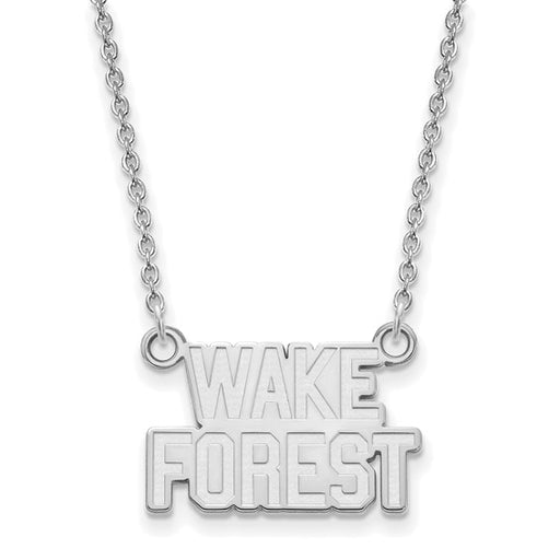 10kw Wake Forest University Small WF w/deacon Pendant w/Necklace