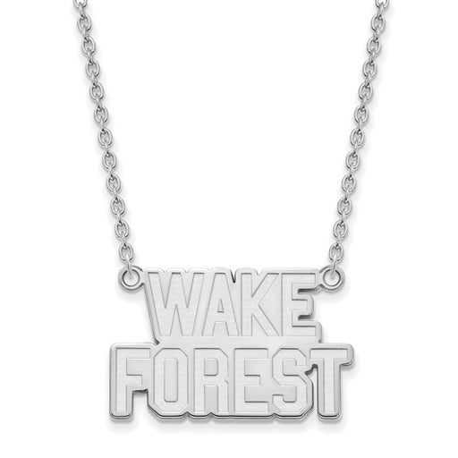 10kw Wake Forest University Large WF w/deacon Pendant w/Necklace