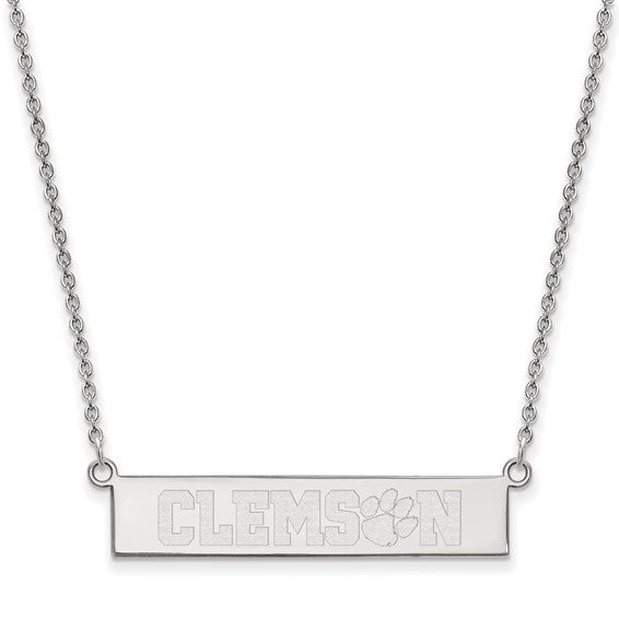 SS Clemson University Small Bar Necklace