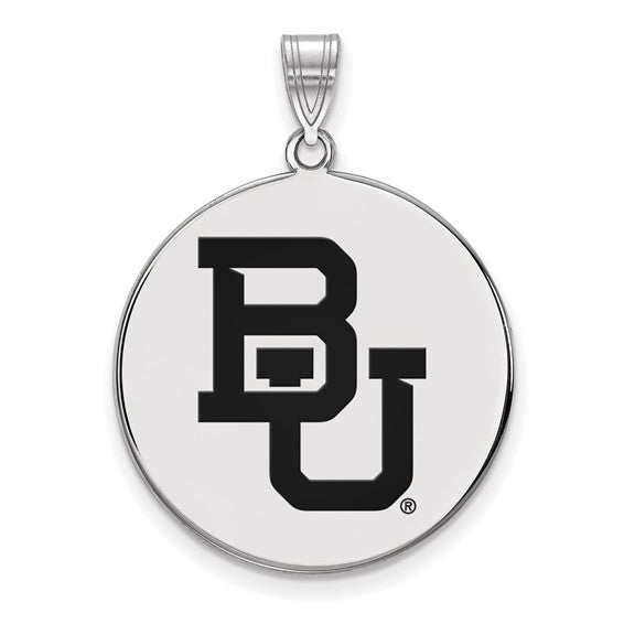 SS Baylor University XL Enamel Disc Pendant