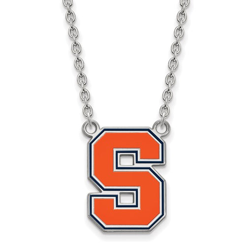 SS Syracuse University Large Enamel Pendant w/Necklace