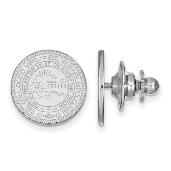 14kw West Virginia University Crest Lapel Pin