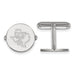 Sterling Silver Rhodium-plated LogoArt Texas Tech University State Outline Cuff Links