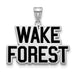 SS Wake Forest University Large Enamel WF w/deacon Pendant