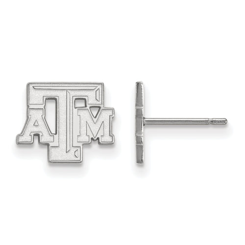 14kw Texas A and M University T-A-M Extra Small Post Earrings