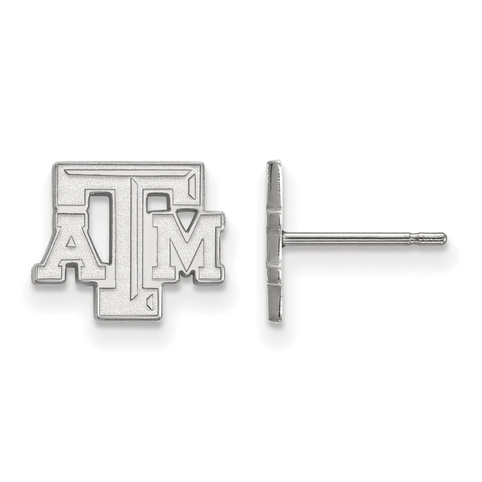 14kw Texas A and M University T-A-M Extra Small Post Earrings