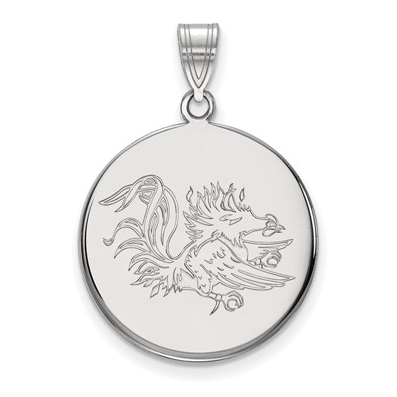 SS University of South Carolina Large Gamecock Disc Pendant