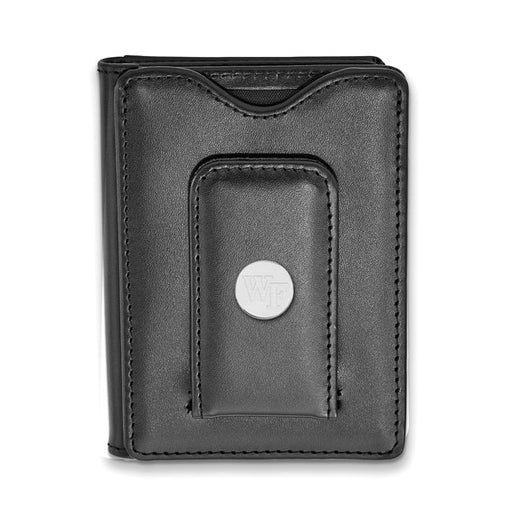 SS Wake Forest University Black Leather WF Wallet