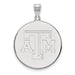 SS Texas A and M University T-A-M Extra Large Disc Pendant