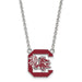 SS University of South Carolina Large Enamel Pendant w/Necklace