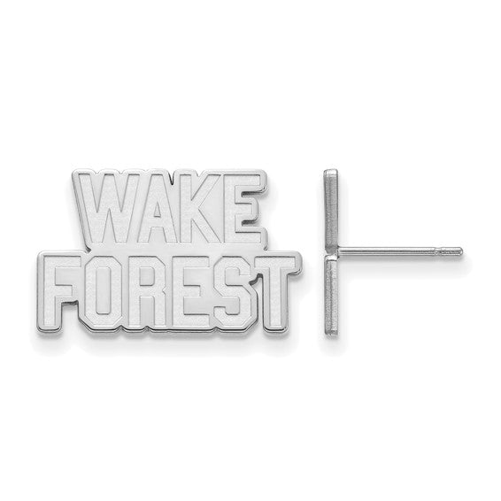 14kw Wake Forest University Small Post WF w/deacon Earrings