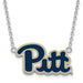 SS U of Pittsburgh Large Enamel Pendant w/Necklace