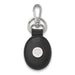 SS Texas A&M University Black Leather Oval Key Chain