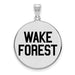 SS Wake Forest University XL Enamel WF w/deacon Disc Pendant