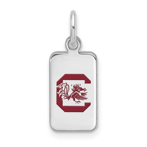 SS University of South Carolina Enamel Tag Pendant