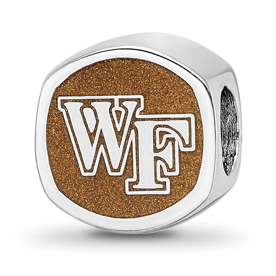 SS Wake Forest University WF PRIMARY Cushion shaped double logo bead