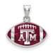 SS Texas A and M University T-A-M Enameled Football Pendant