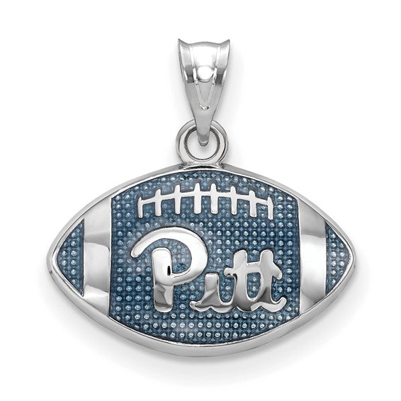 SS University of Pittsburgh Enameled Football Pendant