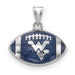 SS West Virginia University Enameled Football Pendant