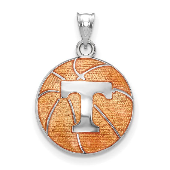 SS University of Tennessee Enameled Basketball Pendant