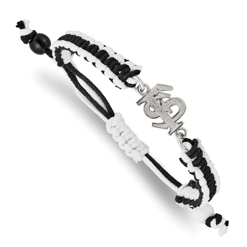 Stainless Steel LogoArt Florida State University F-S Adjustable Cord Bracelet