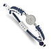 Stainless Steel Major League Baseball LogoArt Seattle Mariners Adjustable Cord Bracelet
