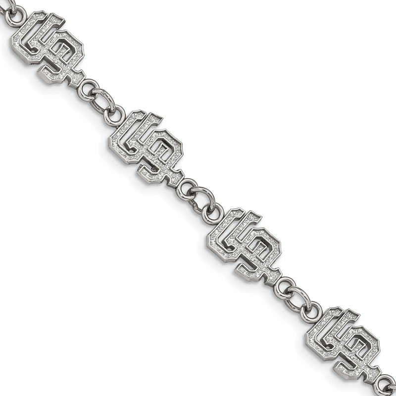 Stainless Steel Major League Baseball LogoArt San Francisco Giants w/1.5in ext Bracelet